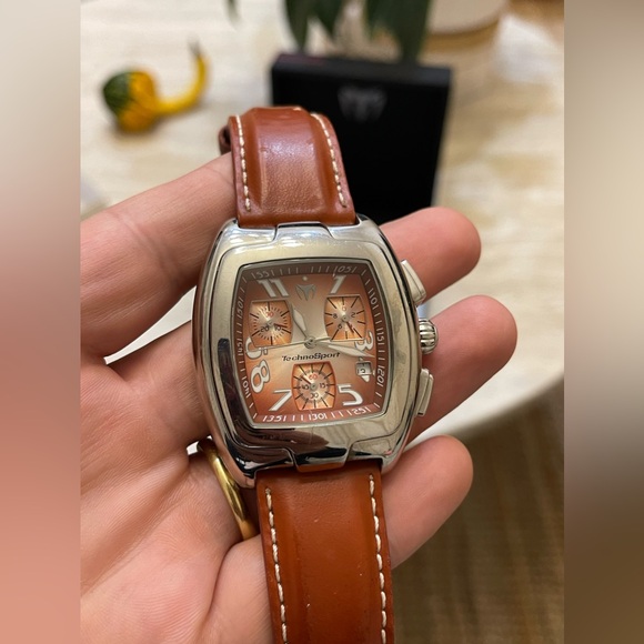 TechnoMarine Red Square Watch RSQC26 quartz chronograph 42mm mens Swiss Parts - Picture 9 of 12